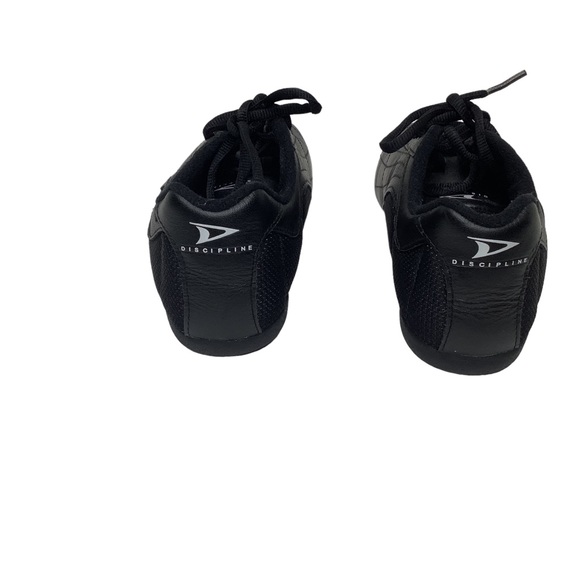 Discipline Boys Size 3.5 Martial Arts Kung Fu Shoes Black Low Lace Up - Picture 4 of 7